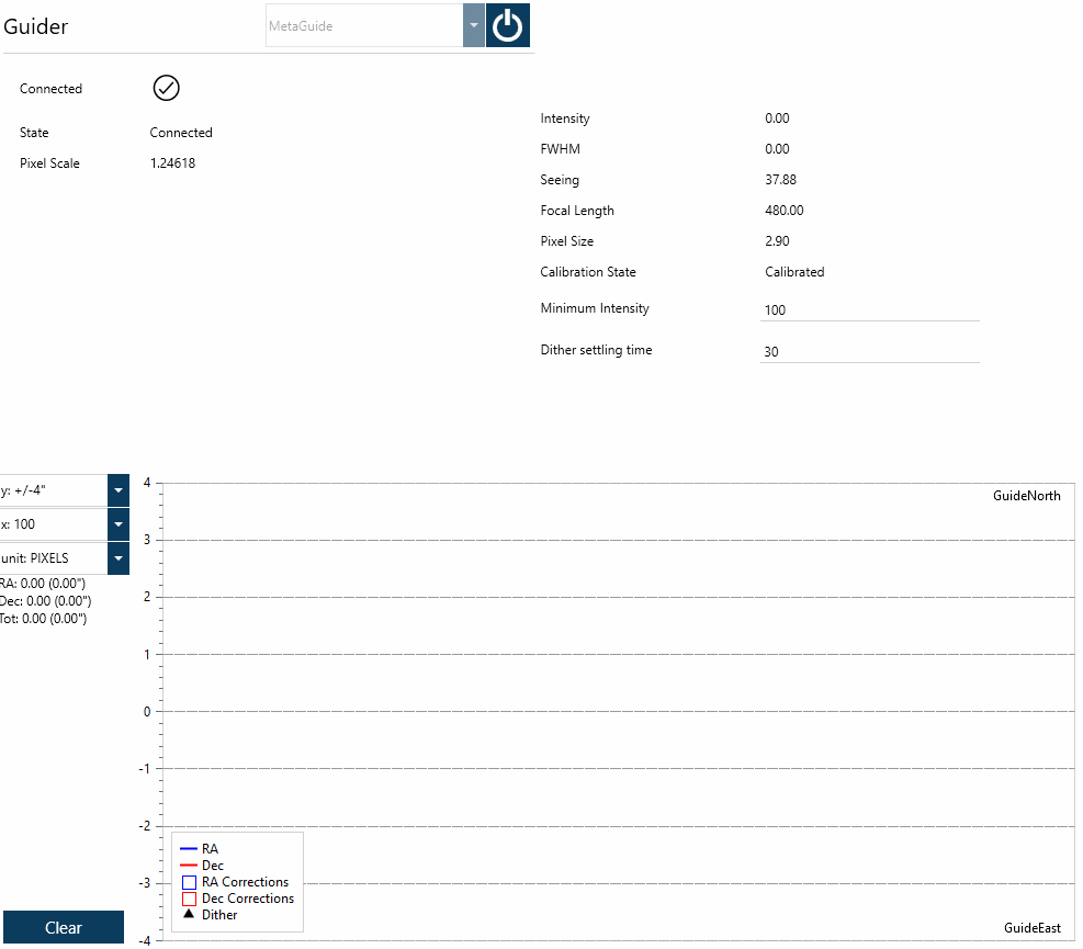 MetaGuide Equipment Status