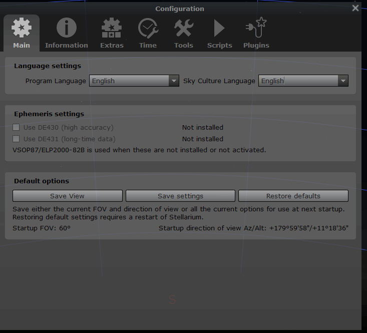 stellarium telescope control plugin